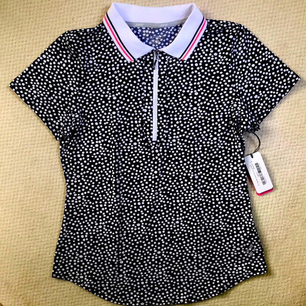 💣NWT JoFit polka dot polo💣